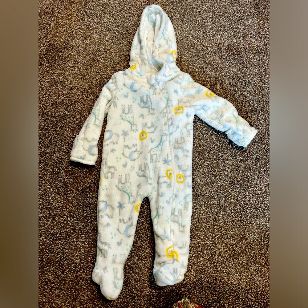 Carters Fleece Zip Bodysuit